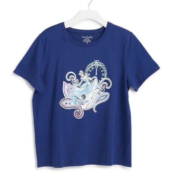Vera Bradley Cinderella Shirt Extra Small Disney Xs NWT Sealed‎ - Picture 1 of 4
